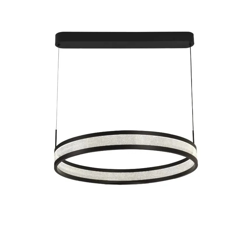 Candeeiro suspenso LED com regulação LED/45W/230V 3000-6500K diâmetro 60 cm preto + comando