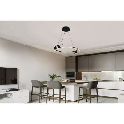 Candeeiro suspenso LED com regulação LED/50W/230V 3000-6500K diâmetro 60 cm + comando
