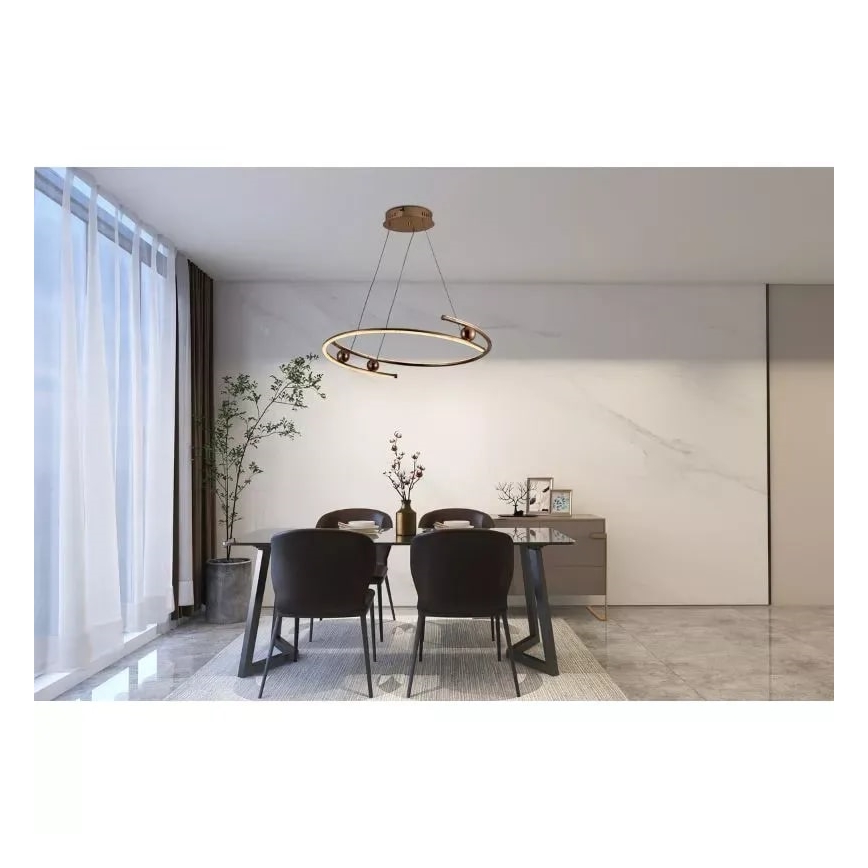 Candeeiro suspenso LED com regulação LED/50W/230V 3000-6500K diâmetro 60 cm + comando