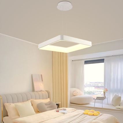 Candeeiro suspenso LED com regulação LED/55W/230V 3000-6500K branco + comando