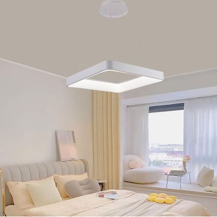 Candeeiro suspenso LED com regulação LED/55W/230V 3000-6500K branco + comando