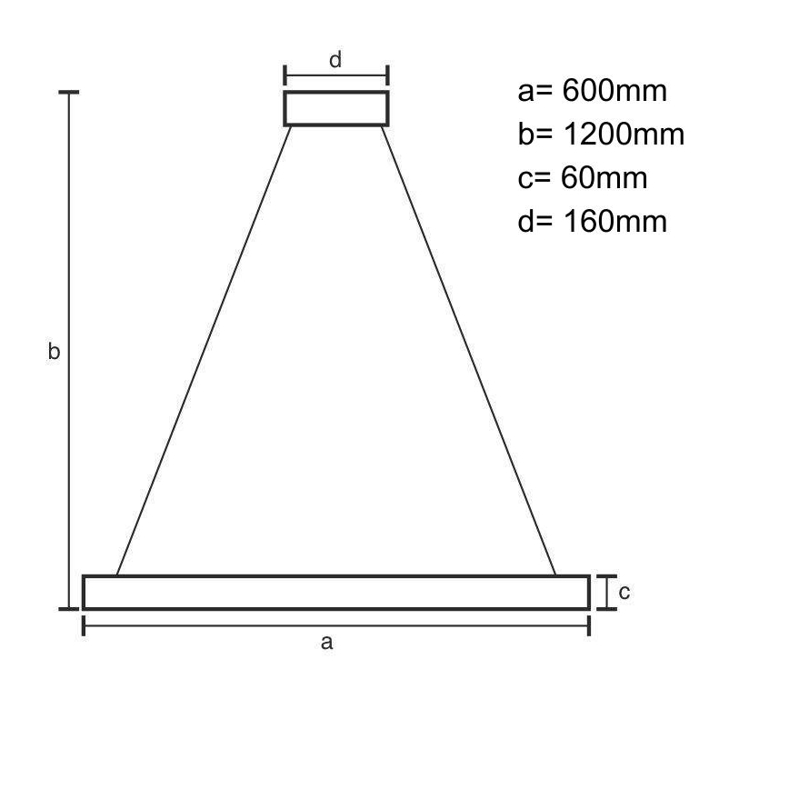 Candeeiro suspenso LED com regulação LED/55W/230V 3000-6500K branco + comando