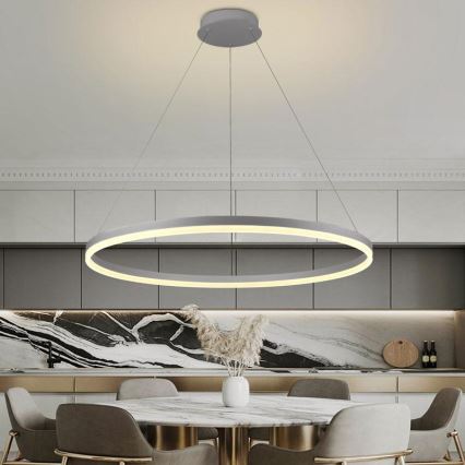 Candeeiro suspenso LED com regulação LED/55W/230V 3000-6500K diâmetro 80 cm + comando