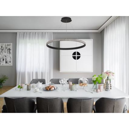 Candeeiro suspenso LED com regulação LED/55W/230V 3000-6500K + comando
