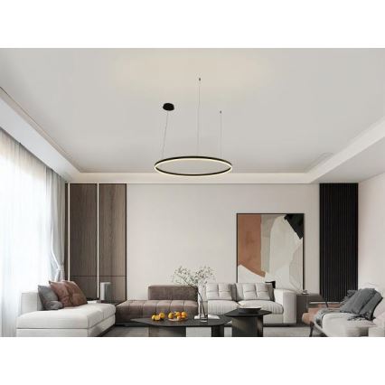 Candeeiro suspenso LED com regulação LED/55W/230V 3000-6500K + comando