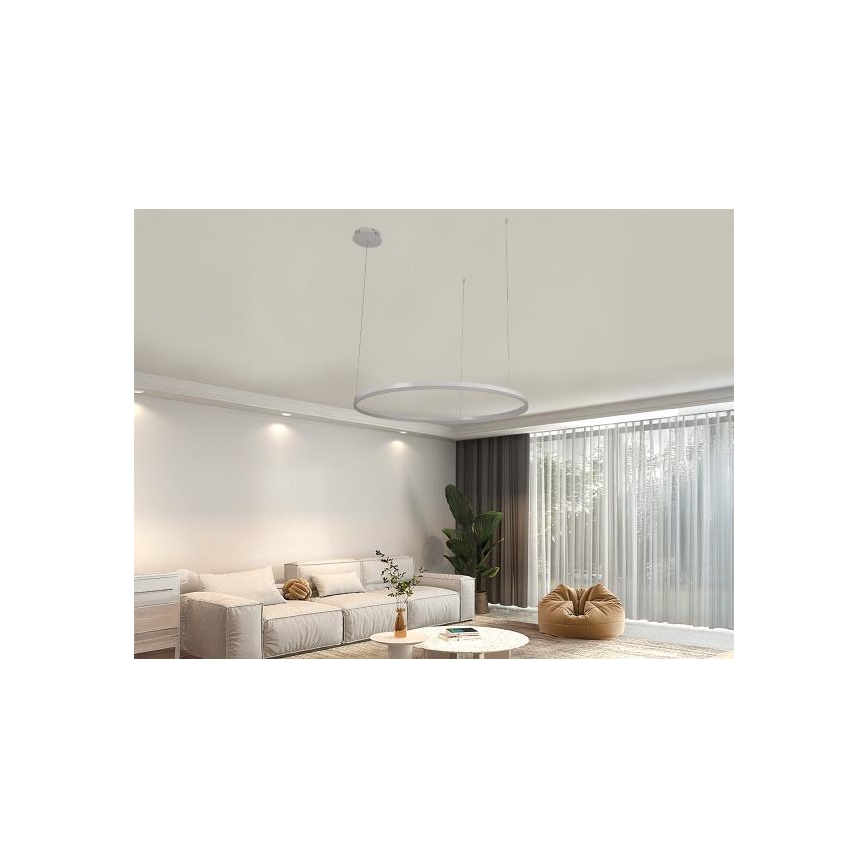 Candeeiro suspenso LED com regulação LED/55W/230V 3000-6500K + comando
