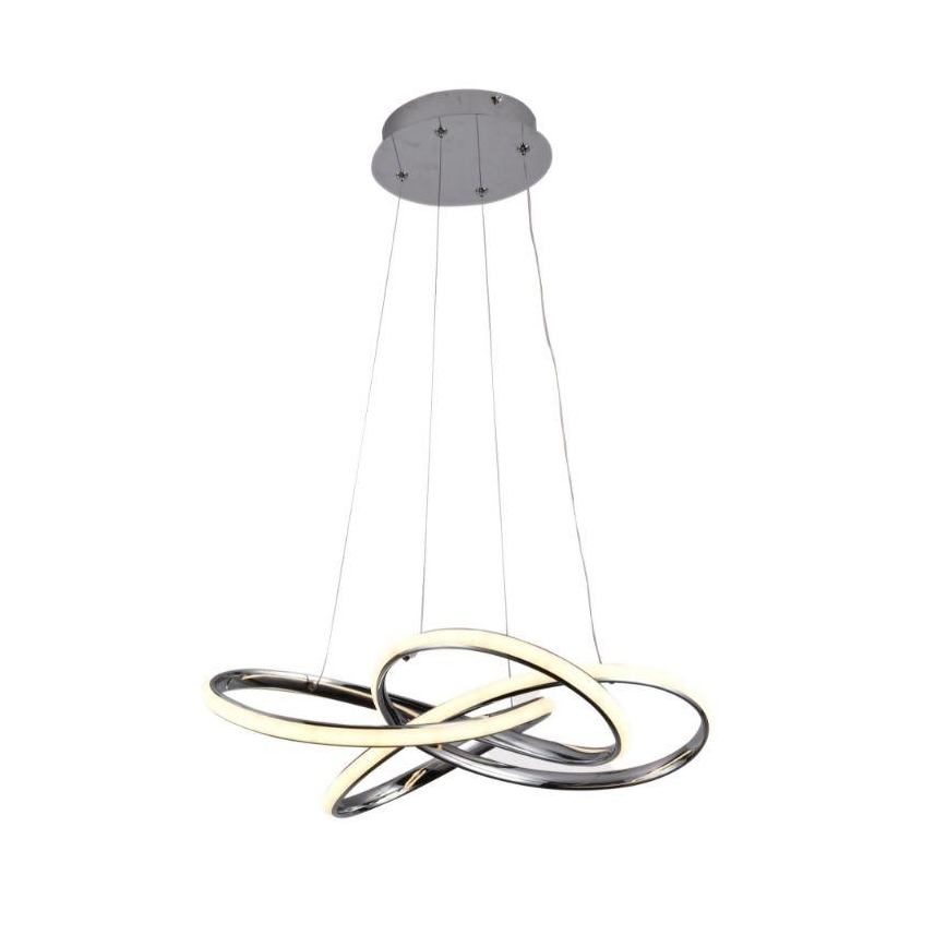 Candeeiro suspenso LED com regulação LED/65W/230V 3000-6500K diâmetro 48 cm cinzento + comando