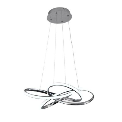 Candeeiro suspenso LED com regulação LED/65W/230V 3000-6500K diâmetro 48 cm cinzento + comando