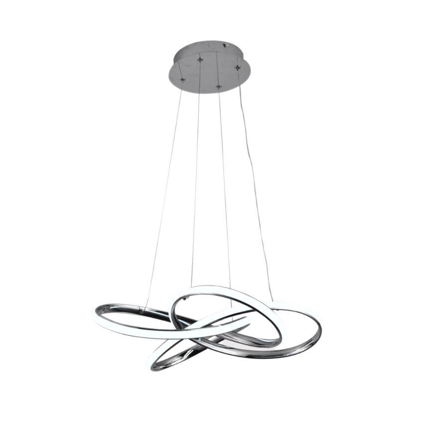 Candeeiro suspenso LED com regulação LED/65W/230V 3000-6500K diâmetro 48 cm cinzento + comando
