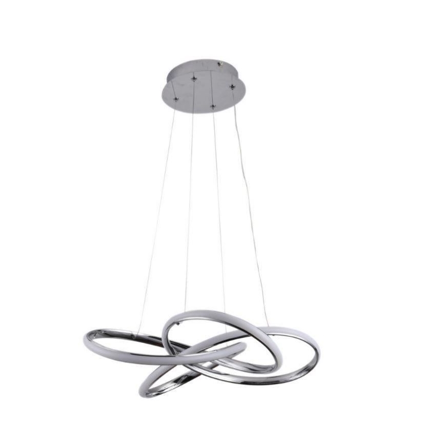 Candeeiro suspenso LED com regulação LED/65W/230V 3000-6500K diâmetro 48 cm cinzento + comando