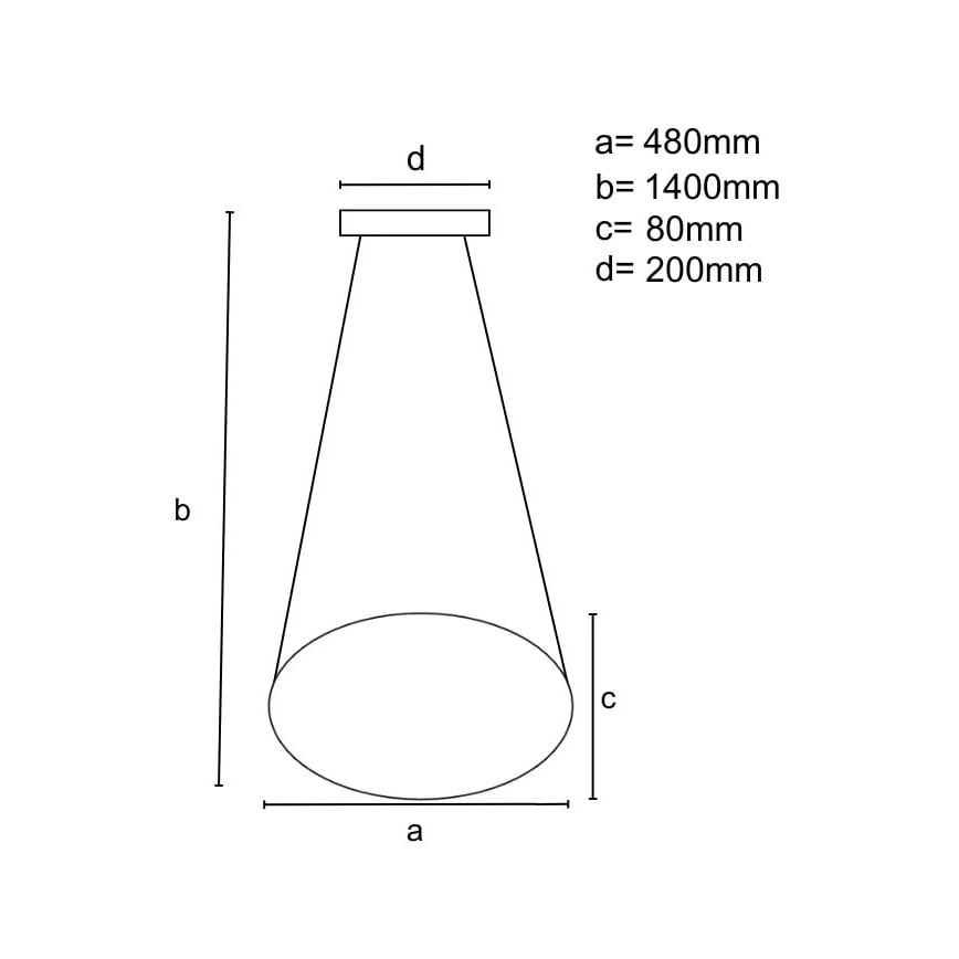 Candeeiro suspenso LED com regulação LED/65W/230V 3000-6500K diâmetro 48 cm cinzento + comando