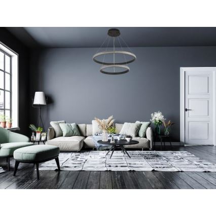Candeeiro suspenso LED com regulação LED/65W/230V 3000-6500K + comando