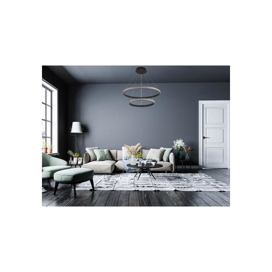 Candeeiro suspenso LED com regulação LED/65W/230V 3000-6500K + comando