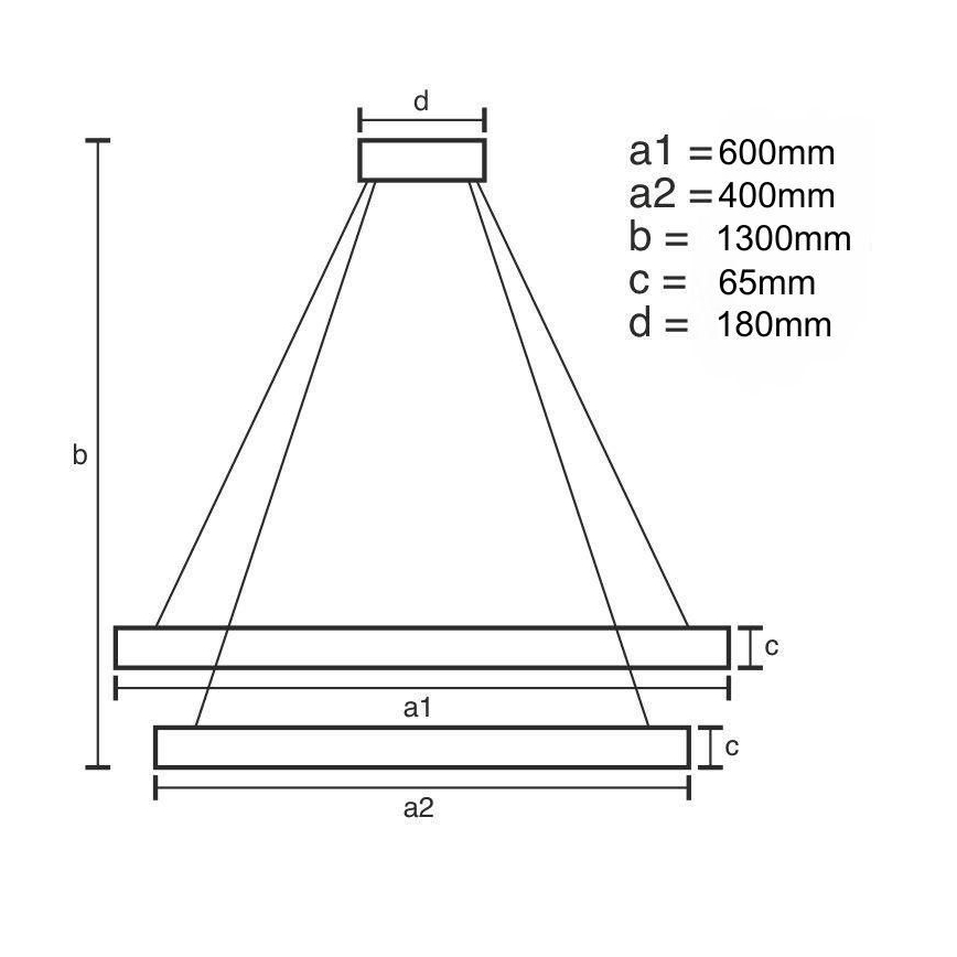 Lustre de cristal regulável num fio LED/65W/230V 3000-6500K cromado brilhante + comando