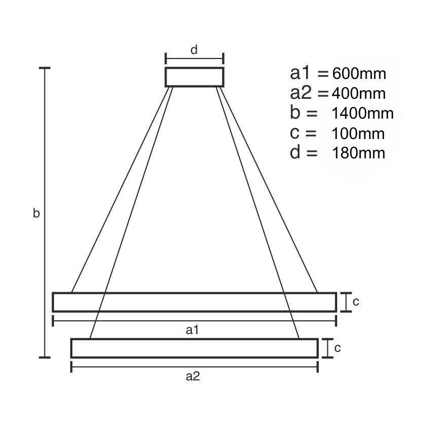 Lustre de cristal regulável num fio LED/65W/230V 3000-6500K cromado brilhante + comando