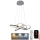 Candeeiro suspenso LED com regulação LED/65W/230V 3000-6500K diâmetro 48 cm cinzento + comando