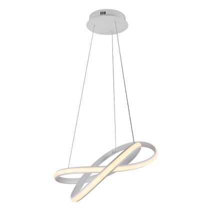 Candeeiro suspenso LED com regulação LED/70W/230V 3000-6500K diâmetro 55 cm branco + comando