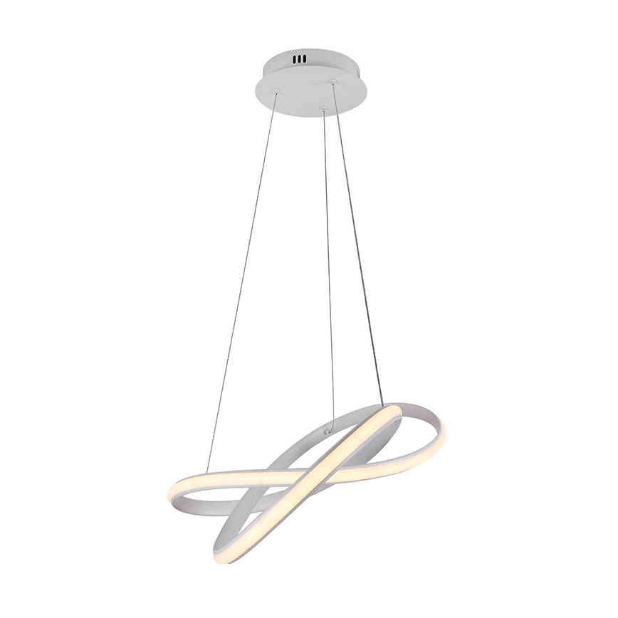 Candeeiro suspenso LED com regulação LED/70W/230V 3000-6500K diâmetro 55 cm branco + comando
