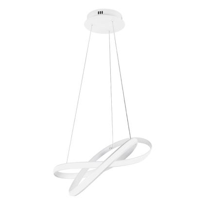 Candeeiro suspenso LED com regulação LED/70W/230V 3000-6500K diâmetro 55 cm branco + comando