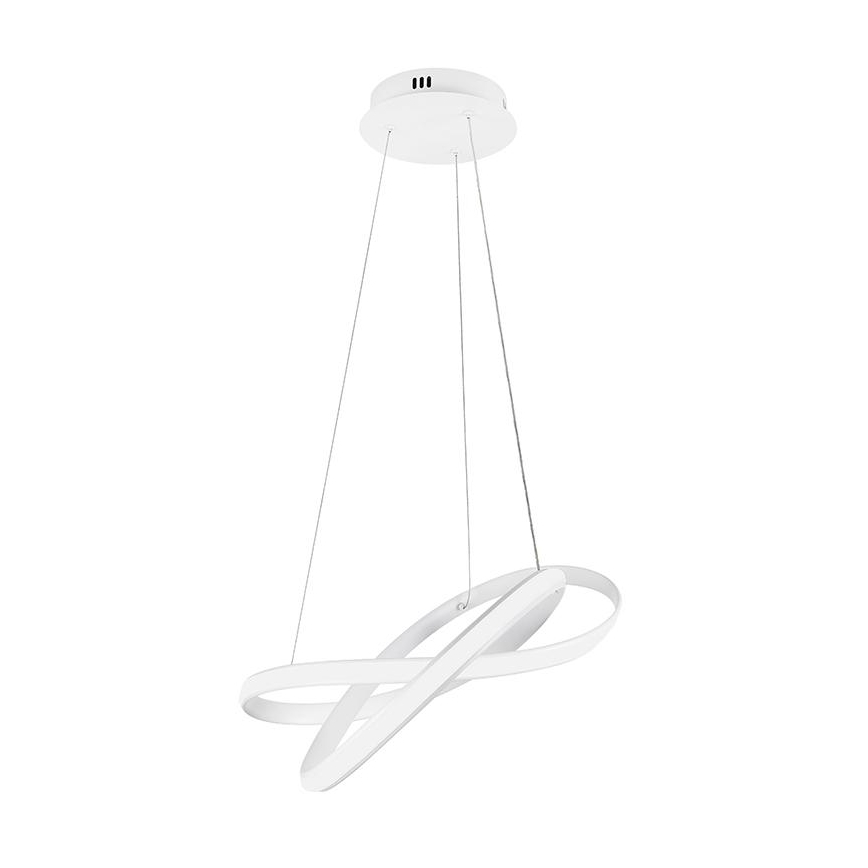 Candeeiro suspenso LED com regulação LED/70W/230V 3000-6500K diâmetro 55 cm branco + comando
