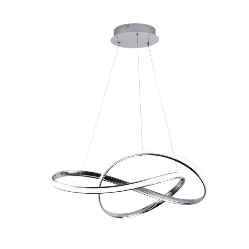 Candeeiro suspenso LED com regulação LED/70W/230V 3000-6500K cromado brilhante + comando
