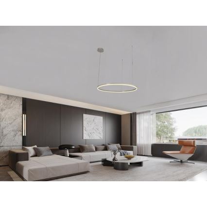 Candeeiro suspenso LED com regulação LED/72W/230V 3000-6500K diâmetro 100 cm + comando