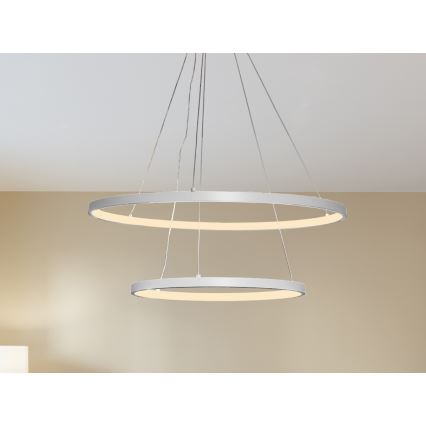 Candeeiro suspenso LED com regulação LED/75W/230V 3000-6500K diâmetro 60 cm + comando