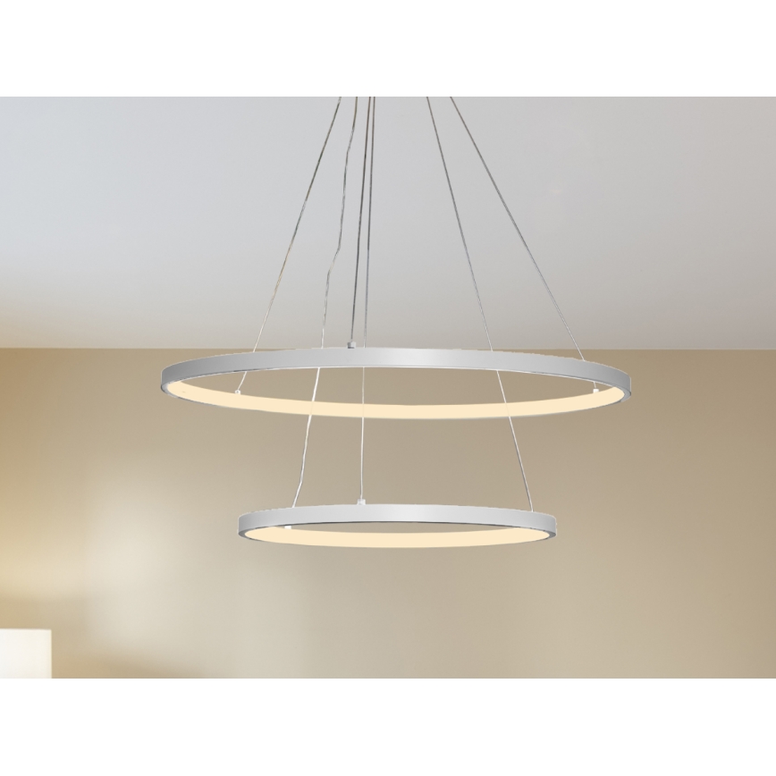 Candeeiro suspenso LED com regulação LED/75W/230V 3000-6500K diâmetro 60 cm + comando