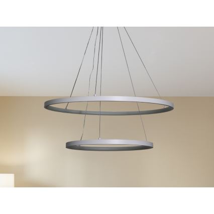 Candeeiro suspenso LED com regulação LED/75W/230V 3000-6500K diâmetro 60 cm + comando