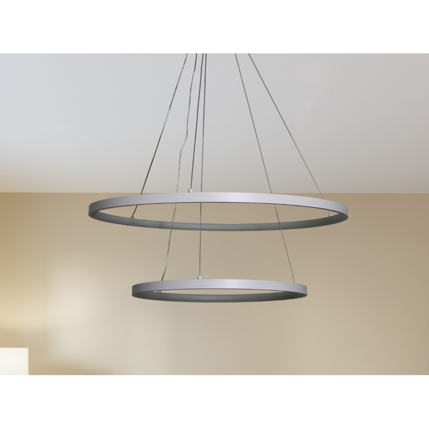 Candeeiro suspenso LED com regulação LED/75W/230V 3000-6500K diâmetro 60 cm + comando