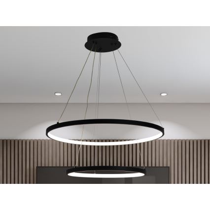 Candeeiro suspenso LED com regulação LED/75W/230V 3000-6500K diâmetro 60 cm + comando