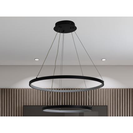 Candeeiro suspenso LED com regulação LED/75W/230V 3000-6500K diâmetro 60 cm + comando