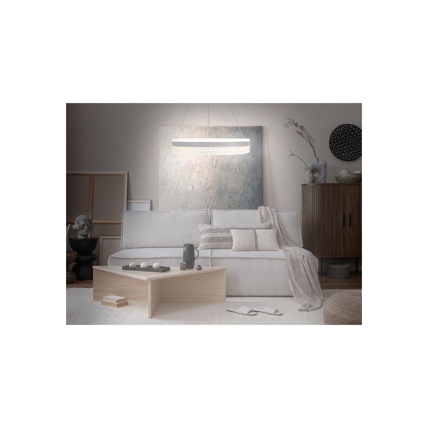 LED Regulação cristal candeeiro suspenso LED/80W/230V 3000-6500K branco + comando