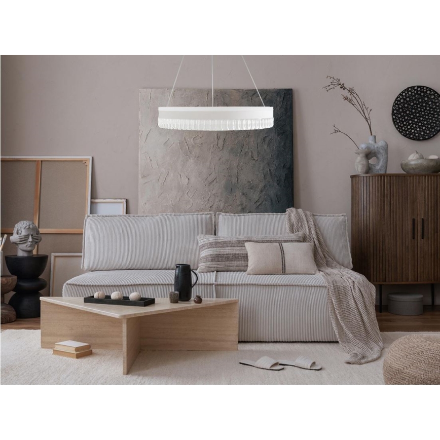 LED Regulação cristal candeeiro suspenso LED/80W/230V 3000-6500K branco + comando