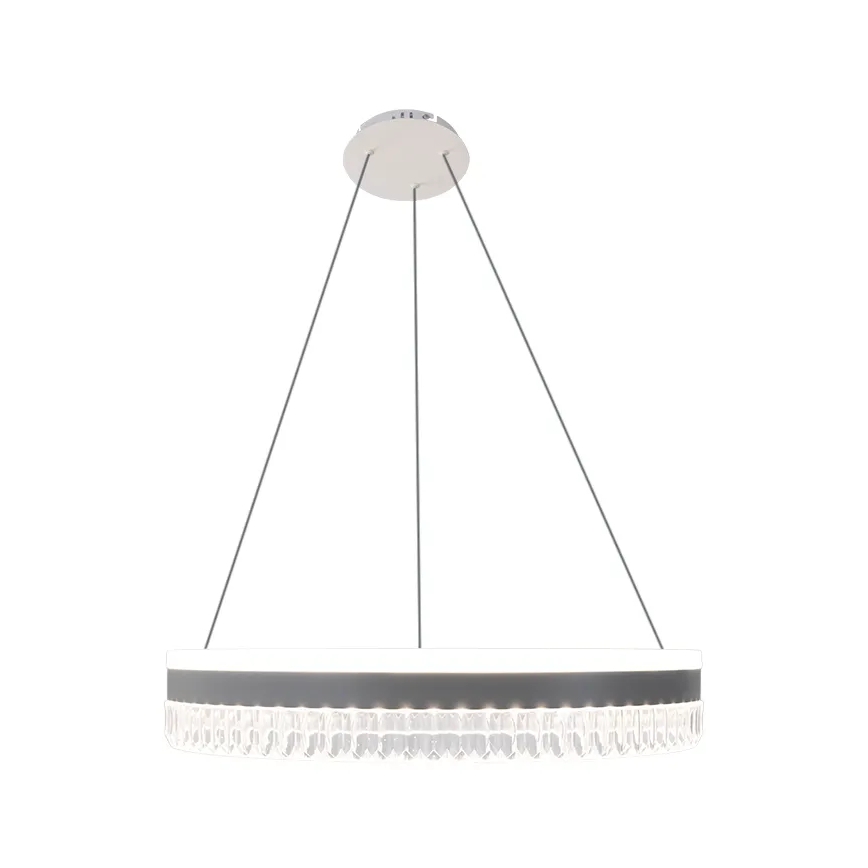 LED Regulação cristal candeeiro suspenso LED/80W/230V 3000-6500K branco + comando