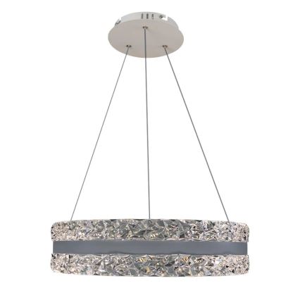 LED Regulação cristal candeeiro suspenso LED/80W/230V 3000-6500K branco + comando