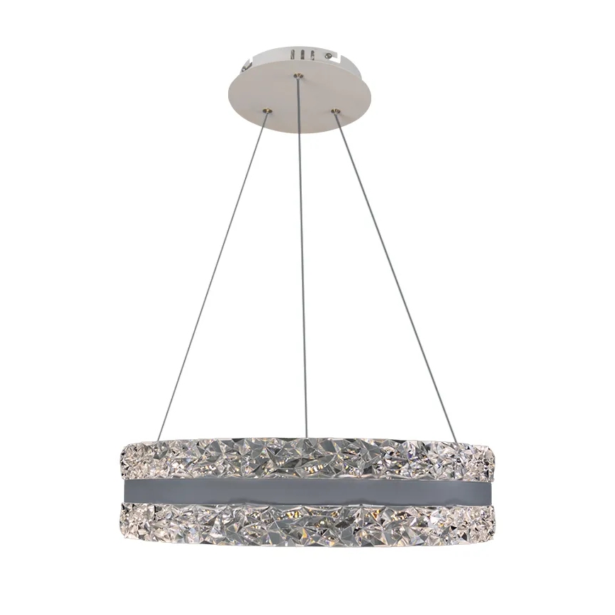 LED Regulação cristal candeeiro suspenso LED/80W/230V 3000-6500K branco + comando