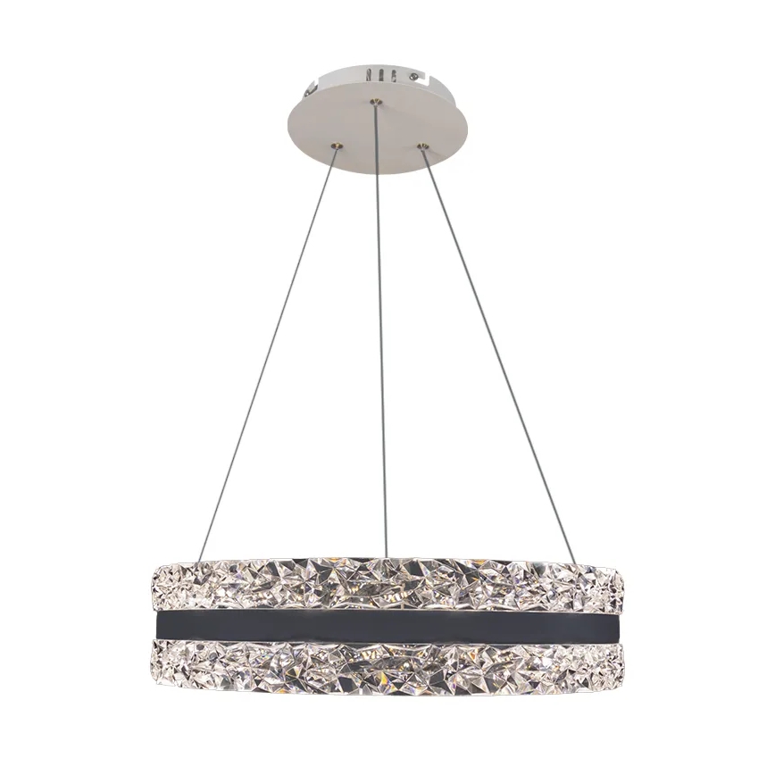 LED Regulação cristal candeeiro suspenso LED/80W/230V 3000-6500K branco + comando