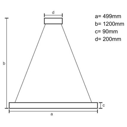Candeeiro suspenso LED com regulação LED/80W/230V 3000-6500K preto + comando