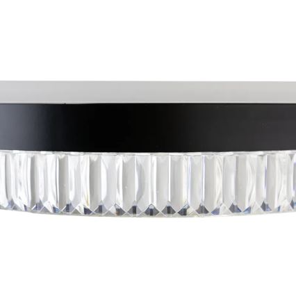 LED Regulação cristal candeeiro suspenso LED/80W/230V 3000-6500K preto + comando