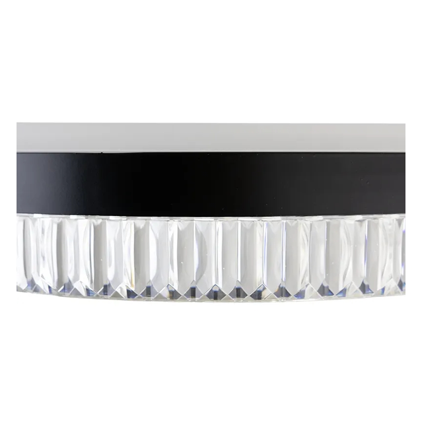 LED Regulação cristal candeeiro suspenso LED/80W/230V 3000-6500K preto + comando