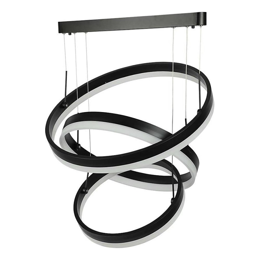 Candeeiro suspenso LED com regulação LED/86W/230V 3000K preto