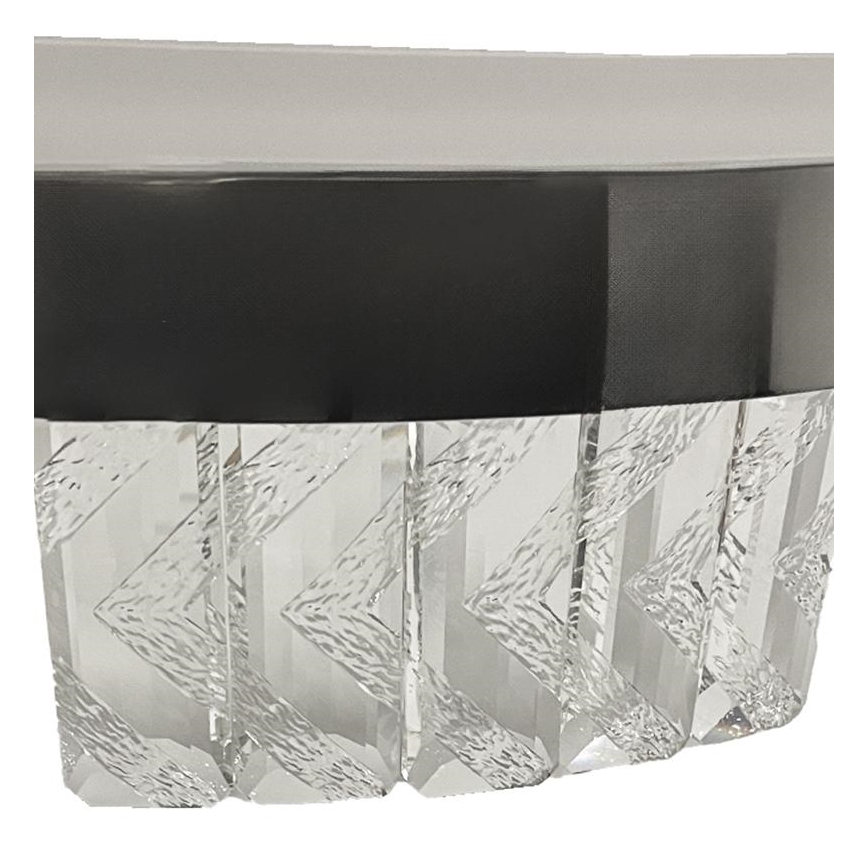 Lustre de cristal regulável num fio LED/90W/230V 3000-6500K cromado brilhante + comando