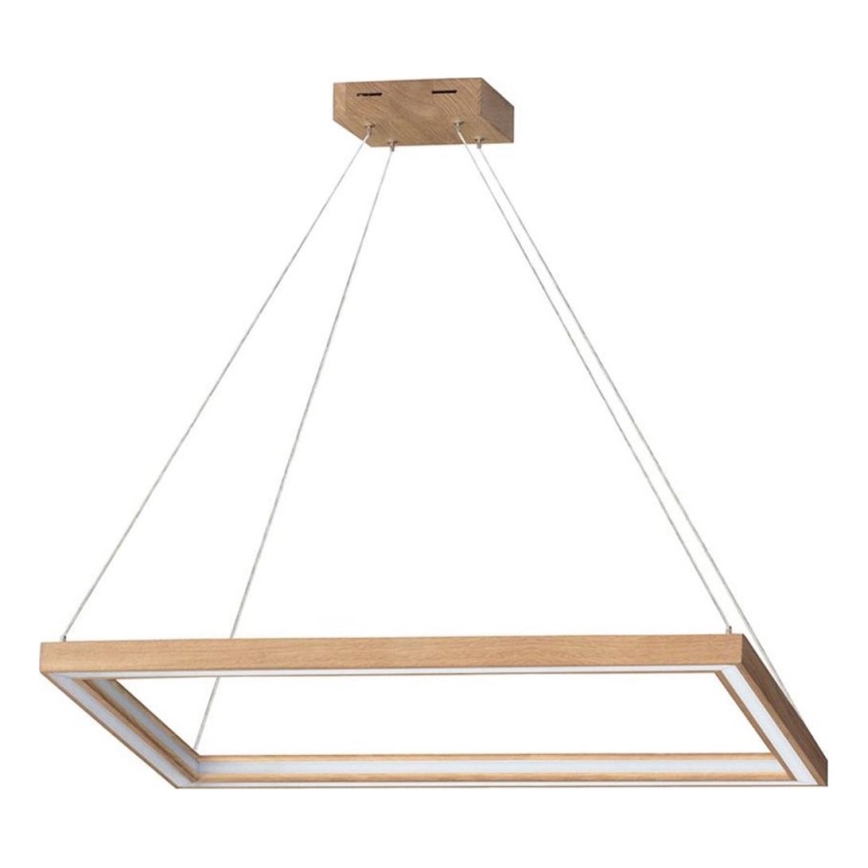 Candeeiro suspenso LED com regulação LEGNO 2xLED/33W/230V carvalho