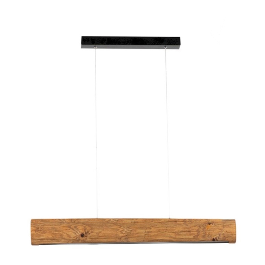 Candeeiro suspenso LED com regulação LUCAS LED/25,5W/230V pinho