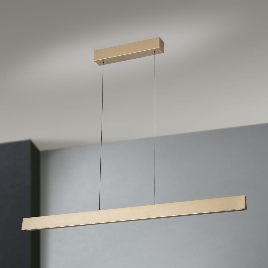 Candeeiro suspenso LED com regulação TARA LED/44W/230V 2700/3800/4500/5700K dourado