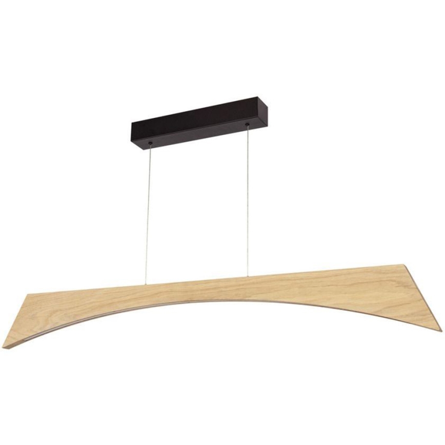 Candeeiro suspenso LED com regulação ZIAD LED/14W/230V carvalho