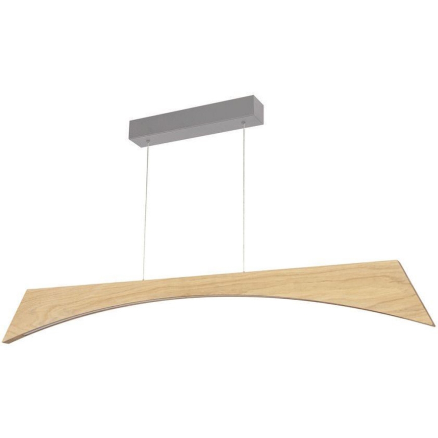 Candeeiro suspenso LED com regulação ZIAD LED/14W/230V carvalho
