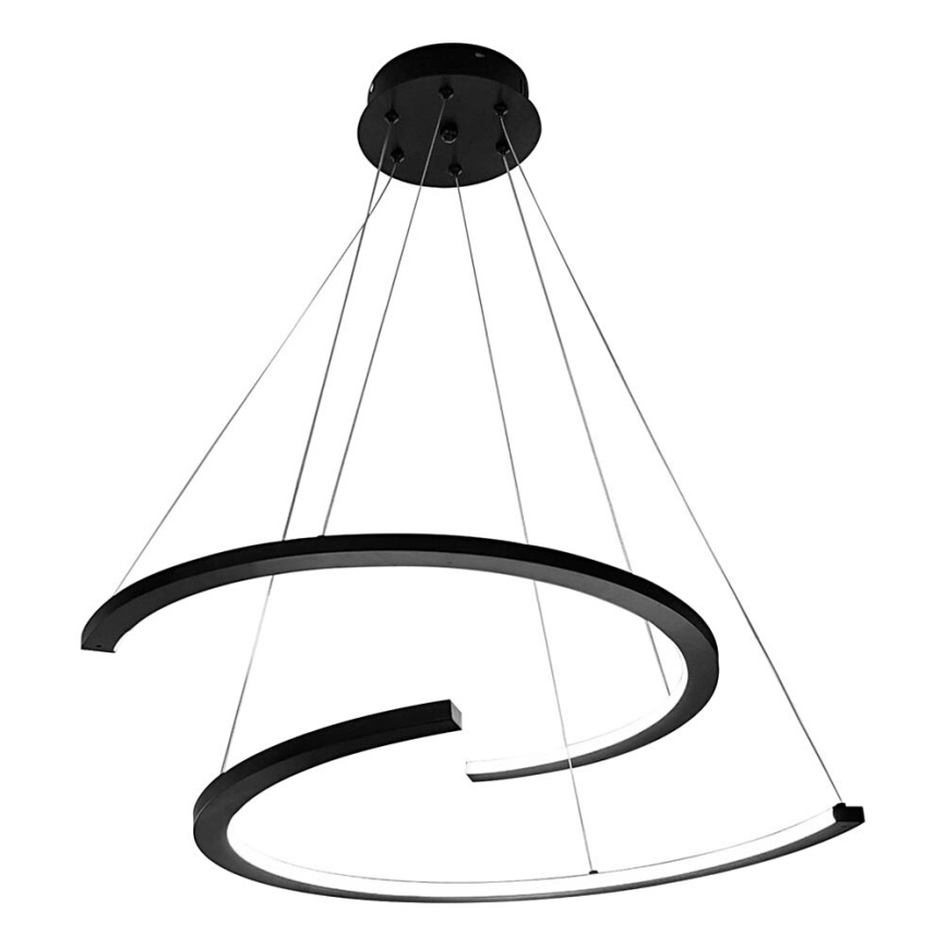 Candeeiro suspenso LED DOUBLEMOON LED/30W/230V preto