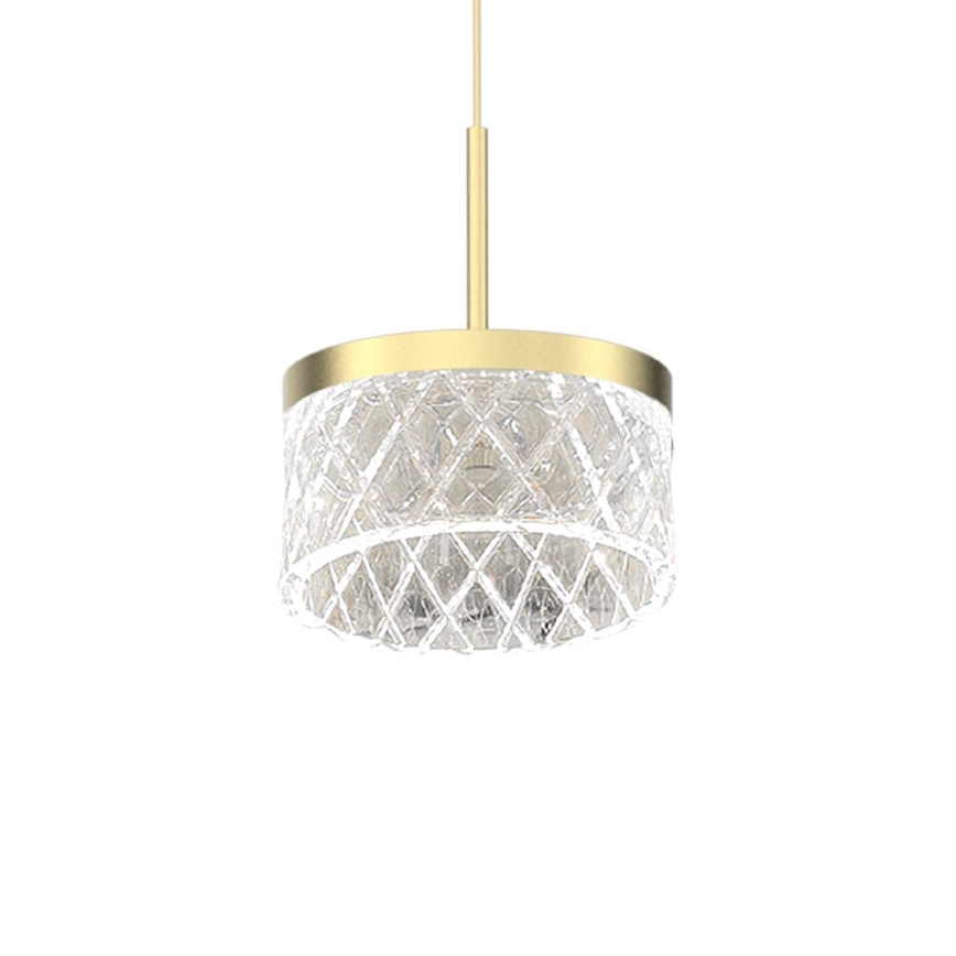 Candeeiro suspenso LED ELEGANCE LED/9W/230V diâmetro 15 cm dourado